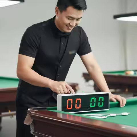 Rechargeable LED Electronic Billiard Scoreboard Digital Score Counter For Chinese Style 8-Ball Billi