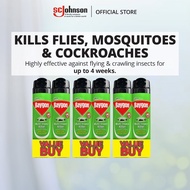 [Bundle of 3 Twin Pack] Baygon Multi-Insect Killer Maximum Kill Action Aerosol Spray - Mosquito, Coc