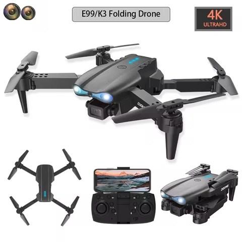 New E99 K3 Mini Drone 4K Pro HD Dual Camera High Hold Mode with WiFi FPV Foldable Aerial Photography