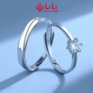 Silver ring LiLi S999 doublebag with high quality CZ stone Augustine LILI_095742