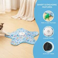 Interactive Cat Toy, Automatic Moving Fish Under Blanket, Electronic Motion Cat Toy With Powerful Mo