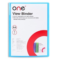 แฟ้มโชว์เอกสาร A4 น้ำเงิน (20ซ ONE