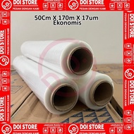 Stretch Film Plastic Plastic Wrapping/ Size L 50Cm x 170M x 17 Micron Economical ||
