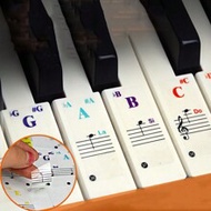 1pc Keyboard Sticker For Piano, Electronic Keyboard, 88/61/54 Keys, With Music Notation & Random Com