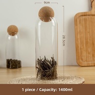 MENGMIAN | Ball Cork Seal Glass Jar Large Mouth