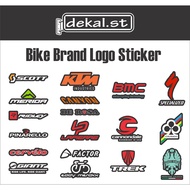 Bike Brand Logo Sticker with gloss laminate (Giant, cervelo, pinarello, colnago, specializ
