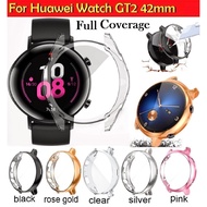 New Huawei Watch GT2 42mm Case TPU Soft Huawei GT 2 Full Screen Covered Protection Huawei GT2 Case G