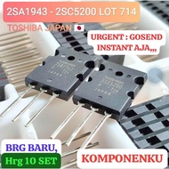 MESIN Price 10set ORIGINAL made in japan 1943 + 5200 LOT 714 A1943 C5200 SA1943 SC5200 2SA1943 2SC52