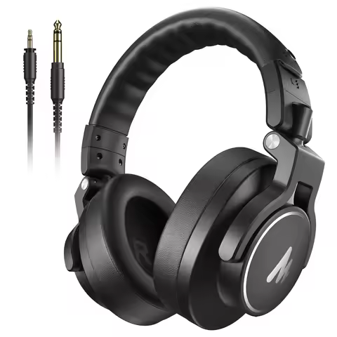 MAONO MH700 Studio Monitor Headphones Mixing DJ Headphone 50mm Driver Professional Over Ear Wired He