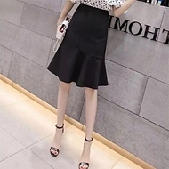 Chân váy đuôi cá công sở, Dáng dài, Ôm body, Lưng cao, độ dài 60cm Vải kaki thun co giãn New Design 