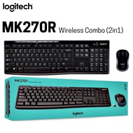 คีย์บอร์ดและเมาส์ไร้สาย LOGITECH MK270R Wireless Combo (คีย์ไทย-อังกฤษ) ประกัน 3 ปี