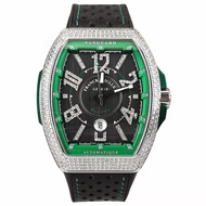 Franck MULLER Frank MULLER V45 Diamond-Studded Rubber Strap Folding Buckle Automatic Mechanical Men's Watch Popular Fashion Style