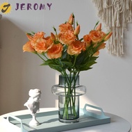 JEROMY Fake Eustoma Flower, Silk Flowers Real Touch Artificial Lisianthus Flowers, Wedding Bouquet E