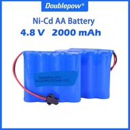 RC Car Battery Pack 4.8V 2000mAh Ni-CD AA BATTERY SM Plug Rechargeable Remote Control Car Battery Dr
