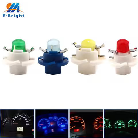 10PCS T5 B8.4D B8.3D B8.5D Led Bulbs COB Instrument Dashboard Side Indicator Lights LED Cluster Guag