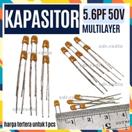 Multilayer Ceramic Capacitor NPO 5.6 pF 50v Ceramic Capacitor NPO Multilayer 5.6pF 50v