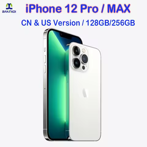 Unlocked iPhone 12 Pro / 12Pro Max 128GB/256GB ROM 6GB RAM 6.1' & 6.7' Super Retina OLED Face ID 5G 