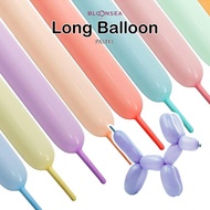 [10pcs] Pastel Long Balloon Magic Shape Macaron Tying 260Q Panjang Ballon Twisting Modelling Bouquet