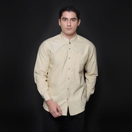 Casella Men's Long Sleeve Koko Shirt | Hassan Horizontal Koko Shirt 9973 Khaki