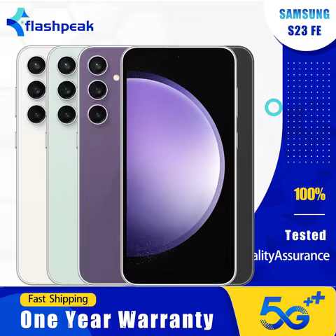 Original Samsung Galaxy S23 FE S711U1 5G SmartPhone S23FE NFC 128GB/256GB 6.4" 50MP+8MP+12MP+10MP Oc