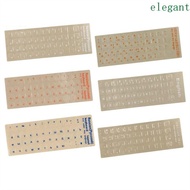 ELEGANT Keyboard Letter Sticker Notebook For PC Russian Film English Hebrew Korean Language Alphabet