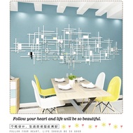 Mirror Mirror 3d Acrylic Wall Stickers Nordic Simple Wall Stickers Living Room Bedroom Dining Room Decoration Layout Wall Stickers