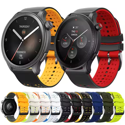 22mm Silicone Watch Strap For Huami AMAZFIT BALANCE/CHEETAH Pro Sports Band Amazfit BALANCE 2 BIP 5 