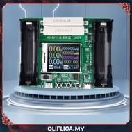 [Oliflica.my] 18650 Lithium Battery Capacity Tester Module Digital Type-C MAh MWh 2 Batteries