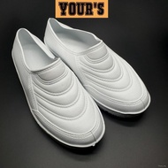 READY STOCK  Bowling 779 Men Rubber White Shoes <>Kasut Getah Putih Kampung Addidas