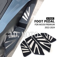 For KYMCO AK 550 ak550 Premium 2022 2023 2024 Motorcycle Footboard Steps Footrest Foot Pad Pedal Foo