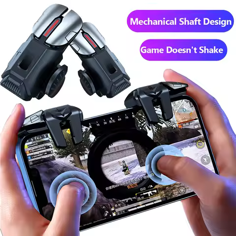 G21 Mobile Phone Game Trigger Gamepad Joystick 6-Finger Aim Shooting L1 R1 Key Button Game Fingertip