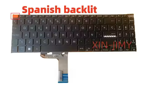 Spanish Laptop keyboard For Asus K6502/K6602 9Z.NLHBQ.G1E with backlit