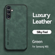 Từ tính bằng da PU Kinh Doanh Ốp điện thoại cho Samsung Galaxy M55 5g bo góc Ốp điện thoại chống sốc