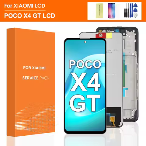 For Xiaomi POCO X4 GT 6.6'' LCD Display Touch Screen Digitizer Assembly with Frame Replacement for P