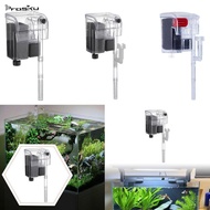 [Prasku] Slim HOB Aquarium Filter Adjustable Flow External Filtration System for Pond and Aquarium W