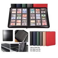 OH MEOW! 360/480 Cards Album With Zip  3X3 /4X3 /PU Leather 360/480 Trading Card Pokemon /Digimon /M