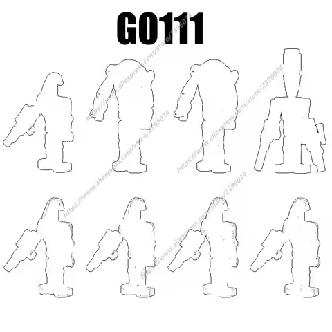 G0111 Action Figures Movie accessories Building Blocks Bricks toys G0081 G0082 G0083 G0084 G0085 G00