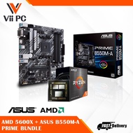 ASUS PRIME B550M-A Motherboard and AMD Ryzen 5600x Processor Bundle