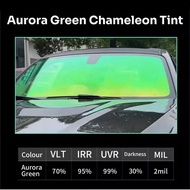 【Aurora Green】Chameleon Green Aurora IRR 95% 2PLY Tinted Building/Car Tinted & Uv 99% chameleongreen