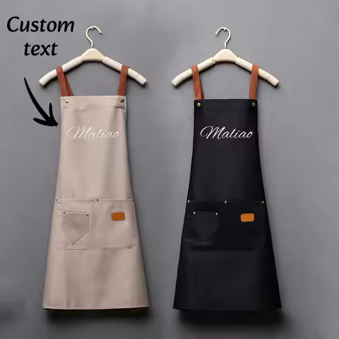 1PC Custom Name Embroidered Apron, Name Apron, Cooking Apron, Cute Apron, Personalized Apron, Apron 