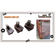 Pagar Grill Bracket Pintu Gate/Engsel Pagar/Set Welding Braket/Gate Hinge Bracket/Pagar Besi/Bracket Gate Set