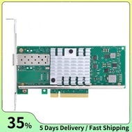 10G SFP+ Network Card for  Host Controller PCI-E X8/Compatible with X16 PCIe V2.0 (5.0 GT/S)