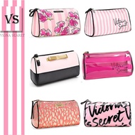 VS Victoria s secret South Korean girls cosmetic bag small storage capacity PVC stripes pouch mail