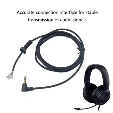 Audio Cable for Razer Kraken X Wired Gaming Headset Cable Original Gold Platings Earphone cable