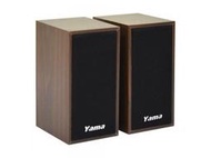 【鳥鵬電腦】YAMA YA-2000 WOODEN 多媒體喇叭 棕 木質喇叭 USB電源 3.5MM音源