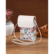 mini floral flap sling handphone pouch crossbody bag