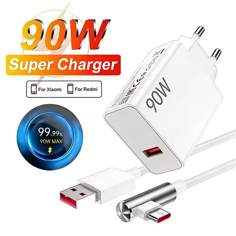90W Max EU Fast Charger For Xiaomi 13 14 15 Ultra 15T 17 Pro Redmi Note 14 15 Pro POCO F6 F7 F8 X7 X