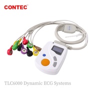 CONTEC TLC6000 24hours Dynamic ECG Systems EKG Recorder 12-lead ECG Holter Monitor PC Software Analy