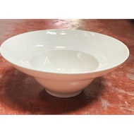 Ceramic Plate For Pasta Porcelain Meat Size 8 3 Inches And 10 4 Inches/Deep Hole Plate/Glossy White