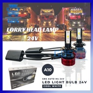 GBS ESTORE A10 Headlight LED 24V H4 H3 H1 H7  H11 9005 9006 Fog Light Bulb Lampu Besar LED Lorry  Ak